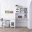 Bureau d'ordinateur rotatif avec rangement-209742301