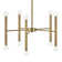 Jamir 10 - Light Dimmable Sputnik Modern Linear Chandelier