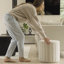 40cm Wide Velvet Round Standard Ottoman-1006749525