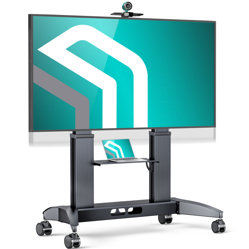 Mobile TV Stand for 70-110 Inch Screens up to 320 lbs, Heavy Duty TV Stand Height Adjustable