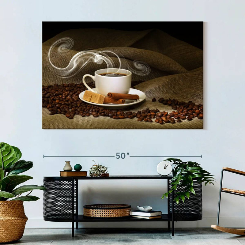 Yarlin Steaming Cinnamon Coffee, 34" H x 51" W