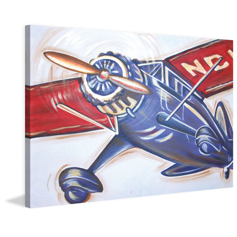 «Vintage Flyer» par Fontes, reproduction sur toile tendue, H 16 po x l 24 po x P 1,5 po