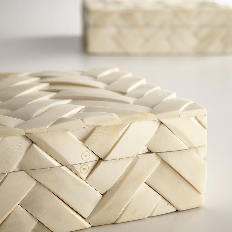 Cumberland Handmade Bone China Decorative Box, 2.75" H x 6" W x 6" D