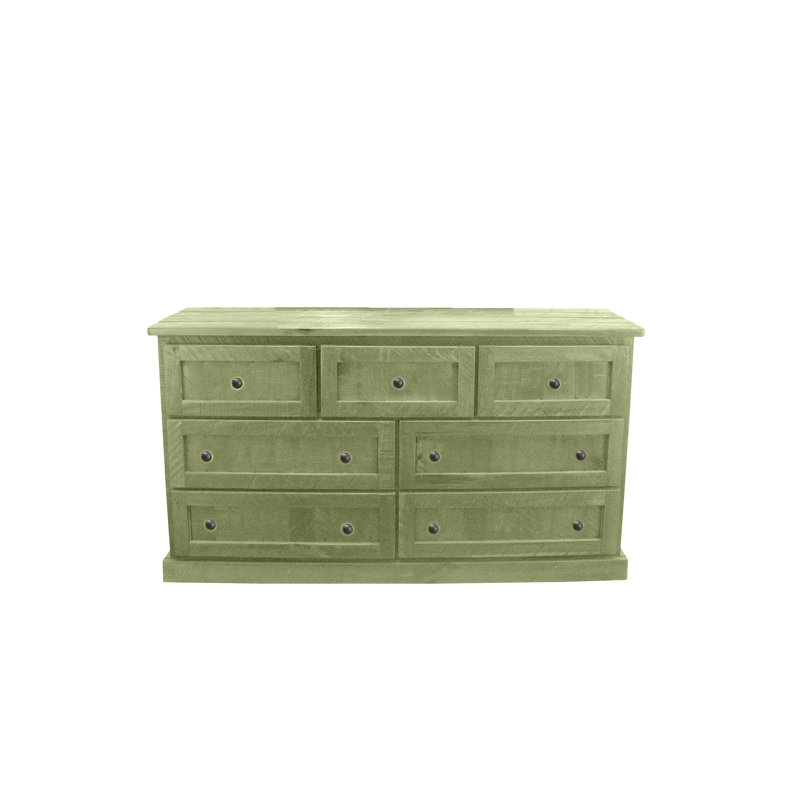 Commode 7 tiroirs Rustic, Sauge d'été