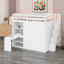 Lit mezzanine avec garde-robe, bureau et tablettes-1583836307
