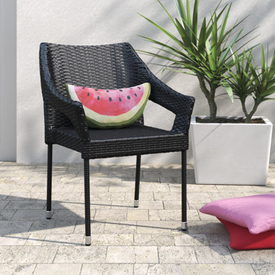 Annaise All Weather Commercial Grade PE Rattan Stacking Patio Chair by Lark Manor