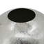 Vase élégant en aluminium à stries argentées, léger et durable pour un décor moderne-783821782