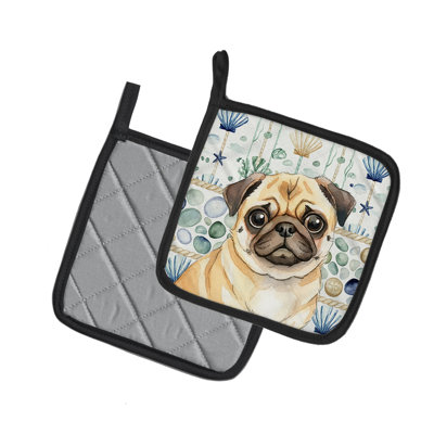 Paire de poignées en verre Faw Pug