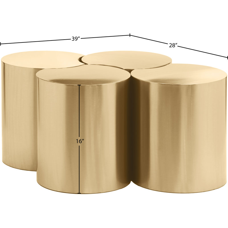 Hylie Coffee Table, Gold
