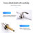 8" Bathroom Faucet In Brushed Nickel Waterfall Design - 3 Hole Vanity Sink With Pop Up Drain, Hose, Zinc Alloy For Drain Assembly, Construction