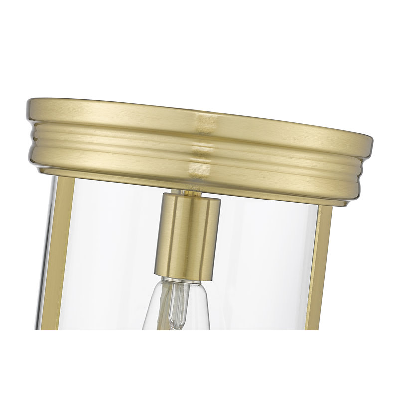 Cheetham Glass Flush Mount, Luxe Gold