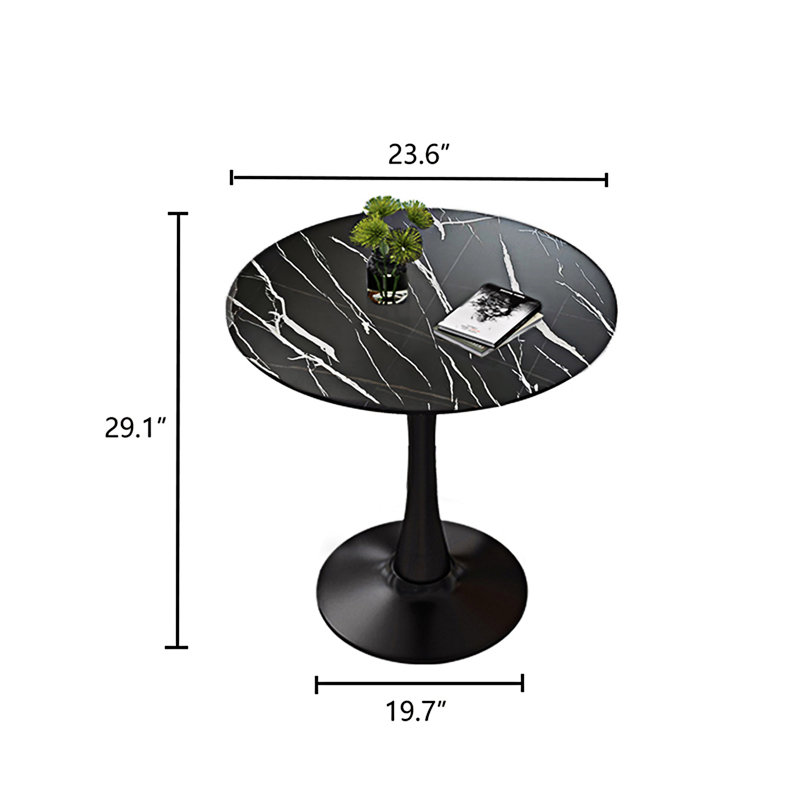 Round Coffee Table, Black