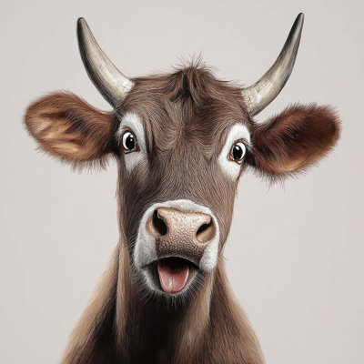 Moo-dy Vibes Only 3 - Unframed