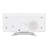 Modern & Contemporary Electric Tabletop Clock in White with Alarm