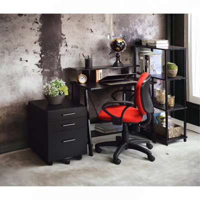 Bureau d'écriture à finition noire
