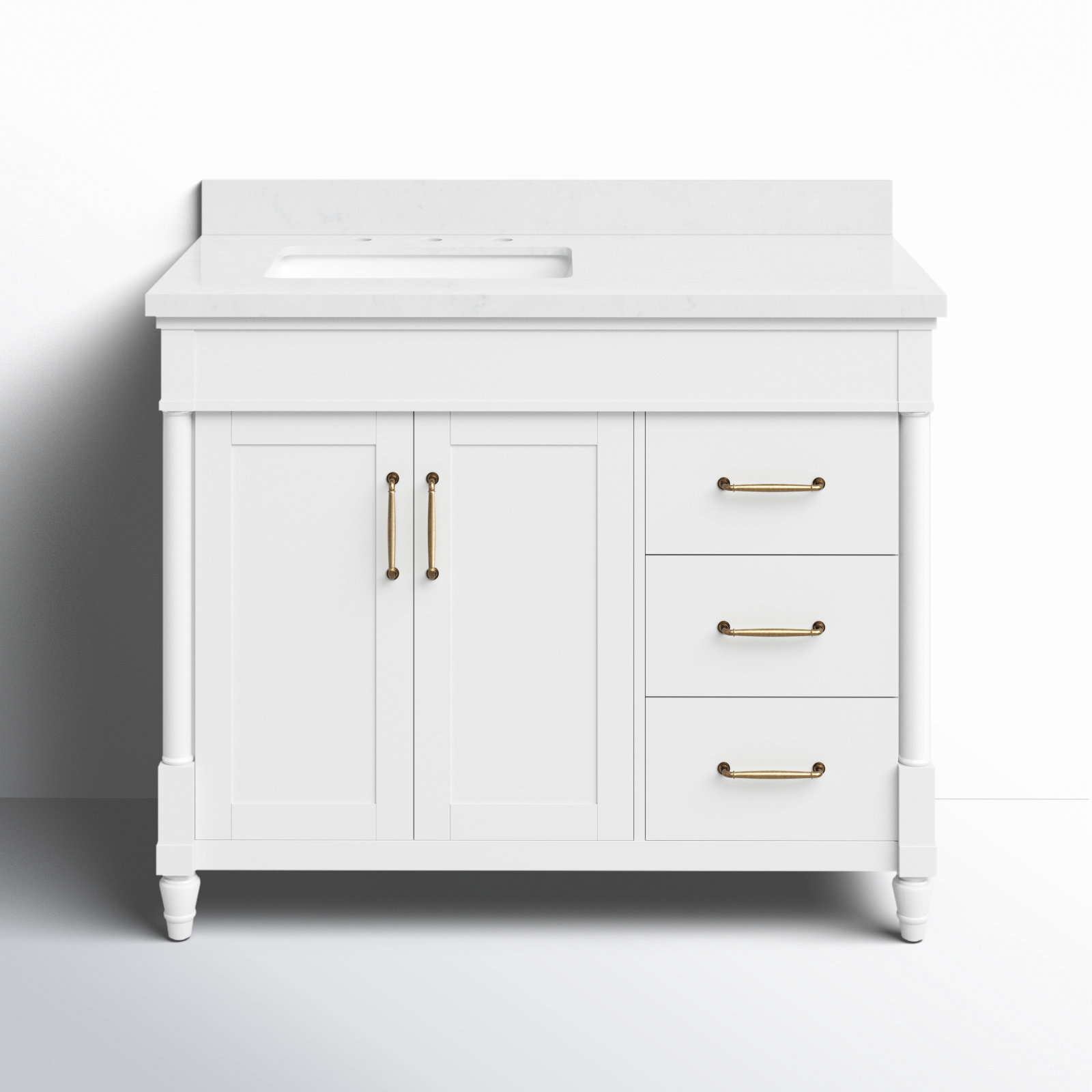 Birch Lane™ Beatrix 42 In Single Off Centered Sink Bathroom Vanity ...