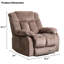 Fauteuil inclinable lève-personne en microfibre 36,6 po-1075923980