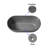 59 " L x 29.5 " W Freestanding and Mounting / Installation Required Soaking Solid Surface Bathtub-87937524