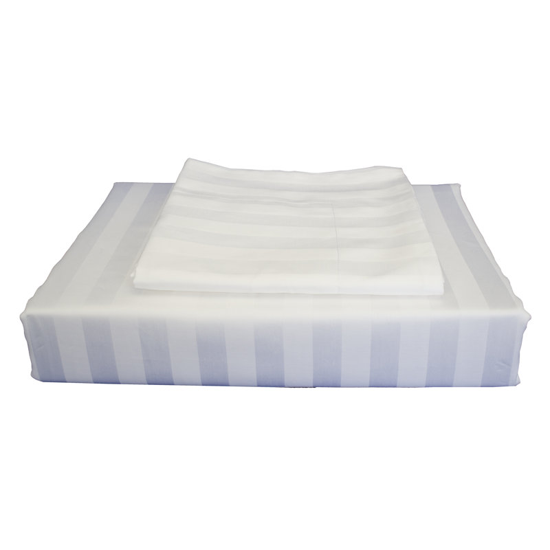 Ensemble de housse de couette réversible en rayonne de bambou naturel, Blanc, Grand