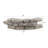 10'' H x 36'' W Brown Polyethylene Plastic Landscaping Rock