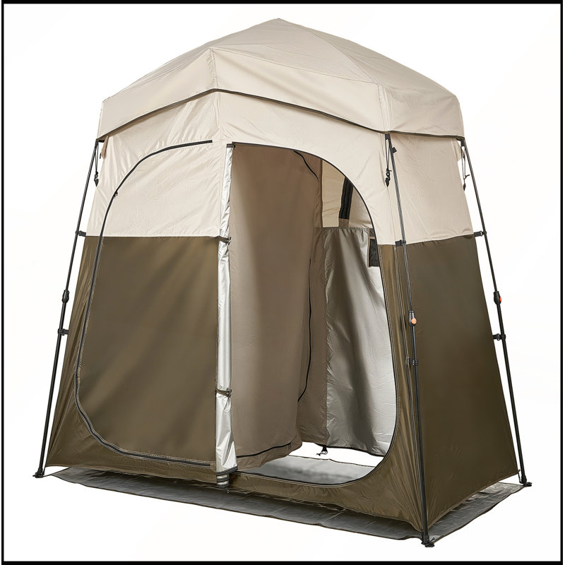 Tente de camping avec douche 2 pièces pour l'extérieur