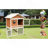 Premium Wooden Rabbit Hutch, Weatherproof Outdoor Bunny House with Run & Pull-Out Tray, Spacious Pet Habitat for Small Animals