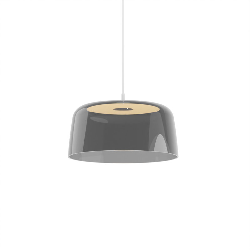 Yurei 1 - Light LED Pendant, Matte White, Dark Gray