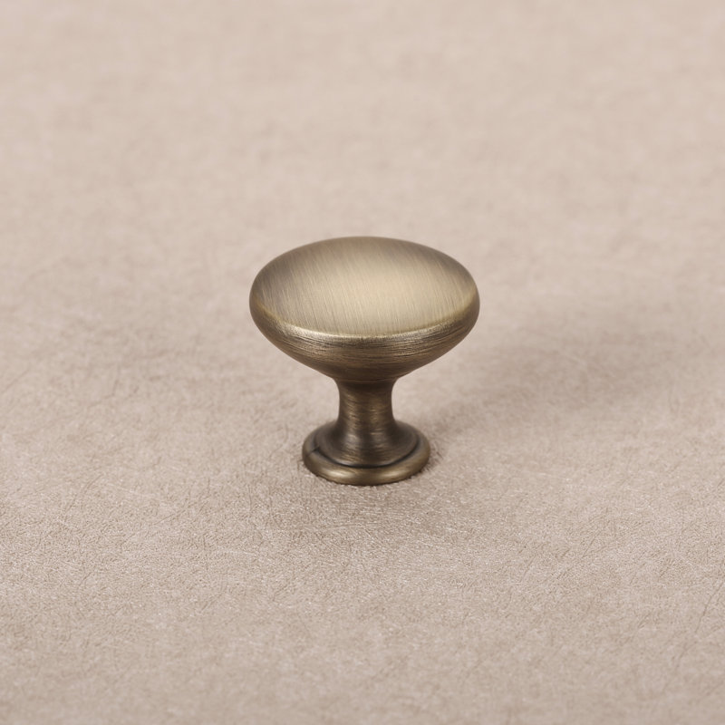 Alpha Series 1-inch Matte Black Round Cabinet Knob (20-Pack)