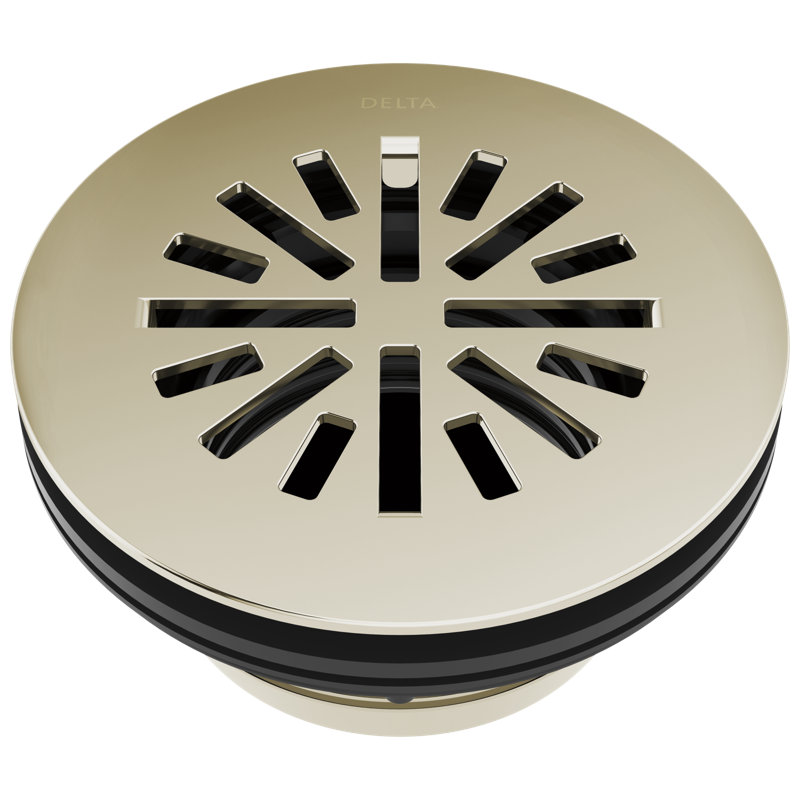 Grid Shower Drain, Polished Nickel