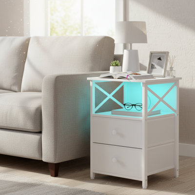 Metal Bedside Table