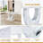 Dining Table Set With PU Leather Upholstered Chairs-1032008084-1032008091-1027513273