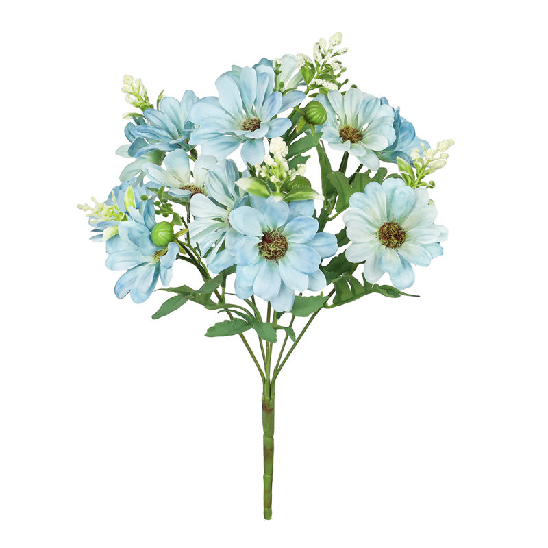 Bouquet de petites fleurs de marguerite artificielle, Bleu