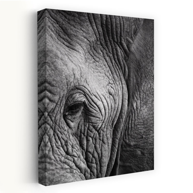 Art contemporain contemporain abstrait éléphant, H 24 po x l 16 po