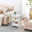 Lit simple tapissier avec 2 tables de chevet - Ensemble de chambre à coucher moderne-1152757736