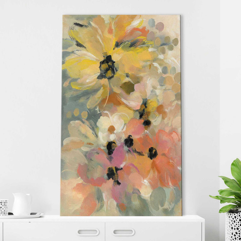 June Flower Bed - reproduction d'art, Toile tendue, H 60 po x l 36 po x P 1,5 po