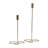 Modern Metal Taper Holder with Sculptural Swirl Base, Decorative Abstract Design, Contemporary Single Candle Stand for Stylish Accents in Chic Interiors and Modern Decor Settings-89117377