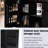 Black Kitchen Island With Drop Countertop And Storage. 5 Wheels, For Dinning Room Use Different Spaces Cart Cabinet Door Storage Wheels-681782423