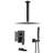 12 Inch Ceiling Mounted Shower System Shower Combo Set Shower Head with Hand Shower and Tub Spout-102381061