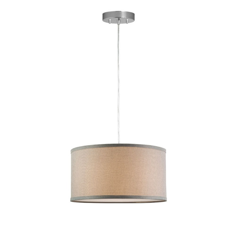 Kluge 1 - Light Single Pendant, Natural Linen