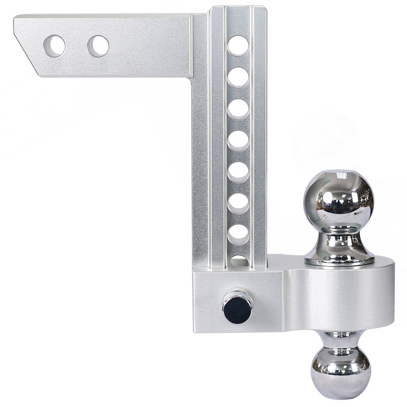 Alu Adjustable Trailer Drop Hitch,2Inch Receiver,8 Inch Adjustable