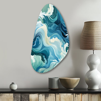 Petit - Coastal Fall Shape Assymterical Metal Wall Art