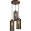 Santel 3 - Light Brushed Copper Kitchen Island Pendant