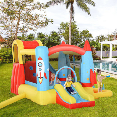 Outsunny Kids Inflatable Water Slide