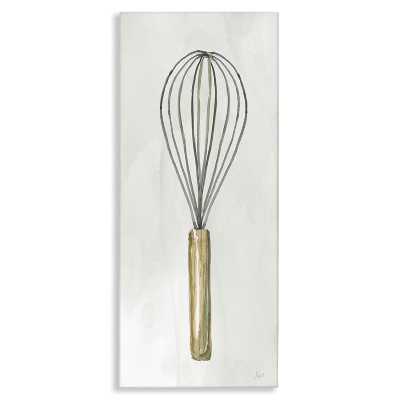  «Rustic Kitchen Whisk», art mural sur toile par Nan, H 48 po x l 20 po