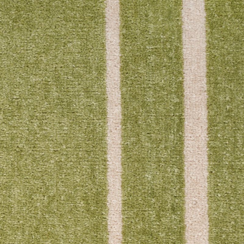 Carbie Abstract Machine Woven Chenille Indoor/Outdoor Area Rug in Green, Rectangle 5' x 7'