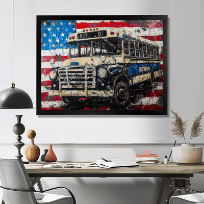 «Kyston - Usa Patriotist», reproduction sur toile encadrée