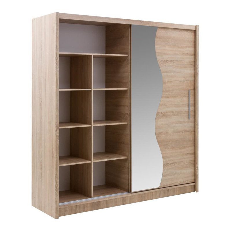 Bergamo Manufactured Wood Wardrobe, Oak
