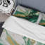 Ensemble de housse de couette en microfibre / polyester vert et or Serene Cascade III-341004619