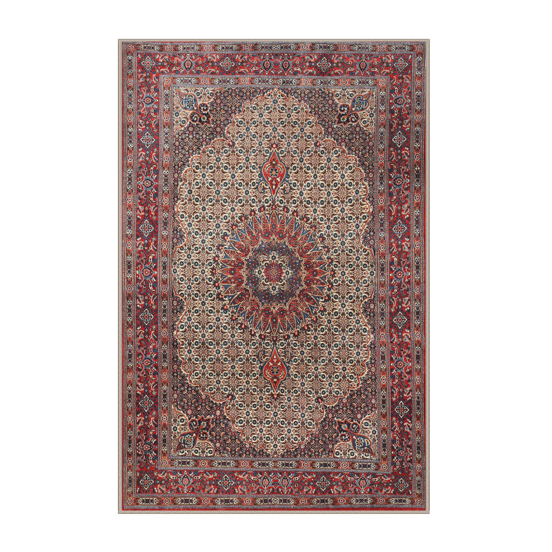 Tapis oriental rouge / brun / rose, Rectangle 5 pi x 8 pi