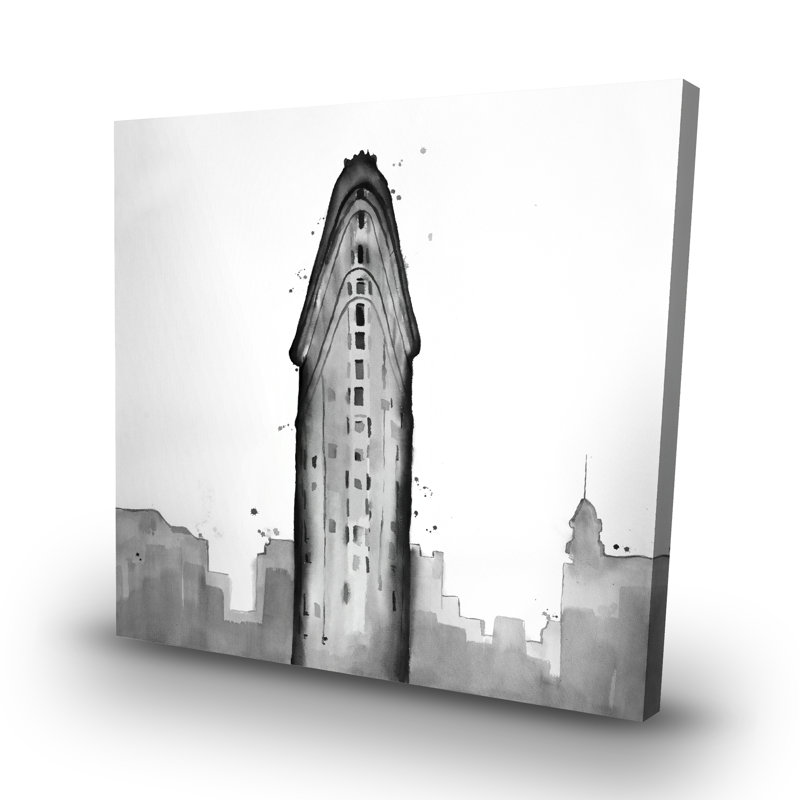 Flatiron building - 32"x32" art on canvas